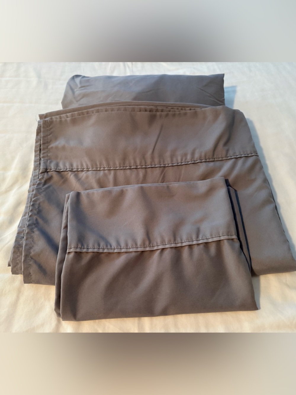 Charisma Microfiber Twin XL Gray Sheet Set